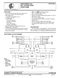 Datasheet IDT70V25S35J производства IDT